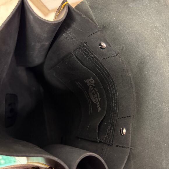 Dr. Martens Black Leather Backpack Unisex Travel Grunge 90s Blogger Classic - Picture 7 of 13